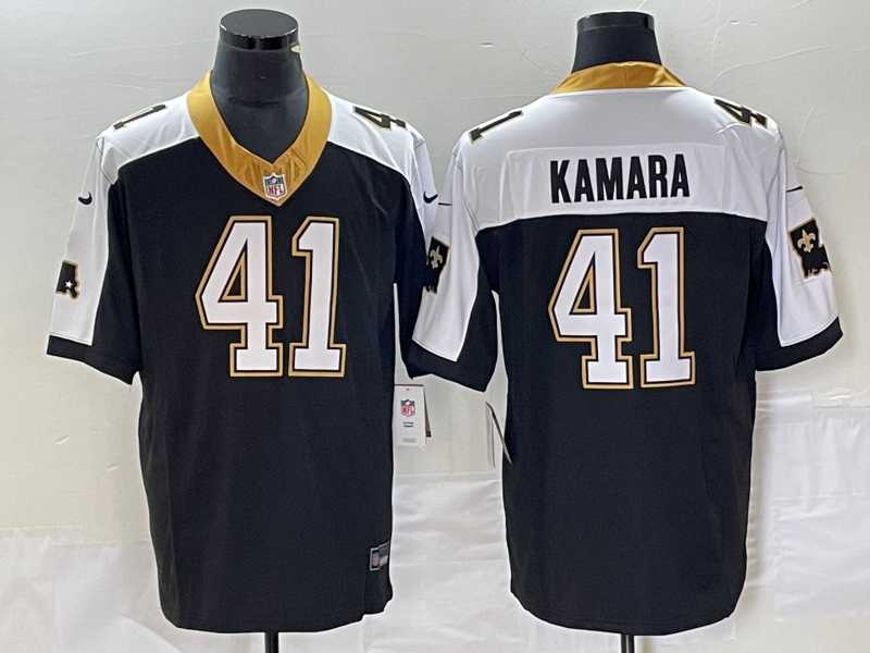 Mens New Orleans Saints #41 Alvin Kamara Black 2023 FUSE 1987 Legacy Vapor Stitched Jersey->new orleans saints->NFL Jersey